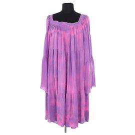 Robe Balmain en soie violette