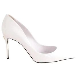 Dolce & Gabbana White Leather Heels