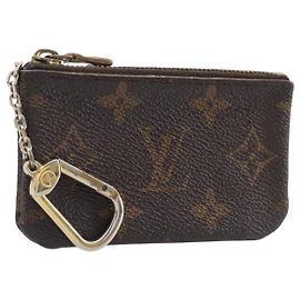 LOUIS VUITTON Monogram Pochette Cles Coin Purse M62650 LV Auth 205446