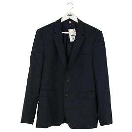 Burberry Blue Wool Jacket Men L