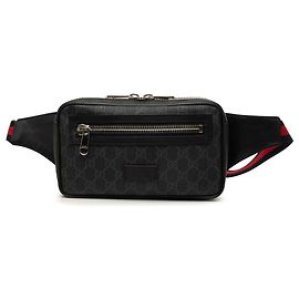 Borsa cintura Gucci GG Supreme Web nera