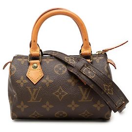 Brown Louis Vuitton Monogram Mini Speedy HL Satchel