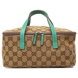 Gucci GG Canvas Vanity Bag beige