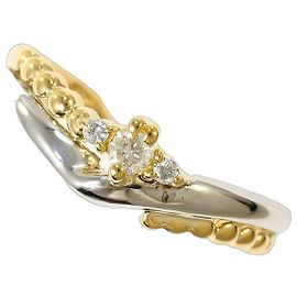 Autre Marque Ehering aus PT900 Platin und 18K Gelbgold