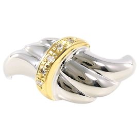 Autre Marque Ehering aus PT900 Platin und 18K Gelbgold