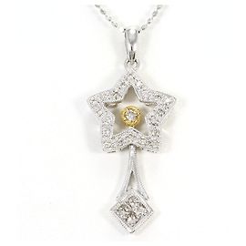 Autre Marque Colar de ouro 18K com diamantes