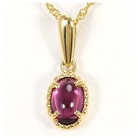 Autre Marque Collana in oro giallo 18K con tormalina rosa