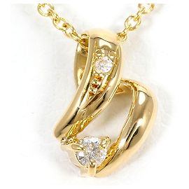 Autre Marque Collar de oro amarillo 18K con diamante