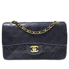 Chanel Vintage Classic Double Flap Quilted Lambskin Medium