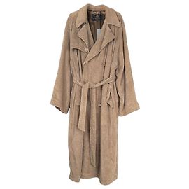Balenciaga AW22 Double-Breasted Towel Trench Coat