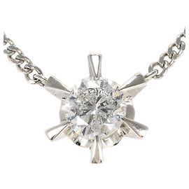 Autre Marque Collana in platino PT850 con diamante