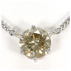 Autre Marque Collana in platino con diamante brown
