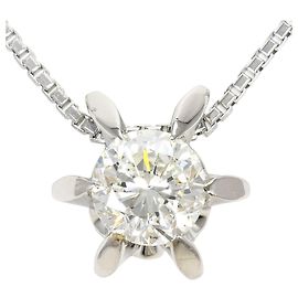 Autre Marque Platin-Halskette PT850 mit Diamant