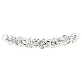 Autre Marque Anello fede in platino PT950 con diamante