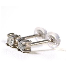 Autre Marque Stecker-Ohrringe aus 14K Weißgold mit Diamanten