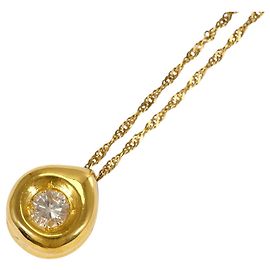 Autre Marque Collar de oro amarillo 18K con diamante