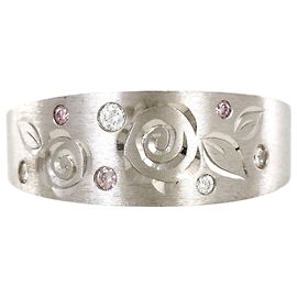 Autre Marque Eleganter Ring aus 18K Weißgold