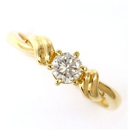 Autre Marque Anel aliança em ouro amarelo 18K com diamante