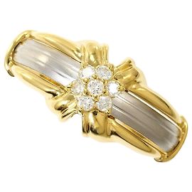Autre Marque Ehering aus PT900 Platin und 18K Gelbgold