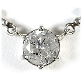 Autre Marque Platin-Halskette PT850 mit Diamant