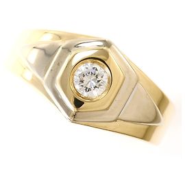 Autre Marque Anello fede in platino e oro giallo