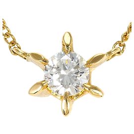 Autre Marque Colar em ouro amarelo 18K com diamante