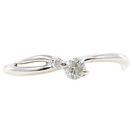 Autre Marque Ehering aus 18K Weißgold mit Diamanten