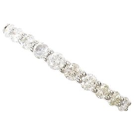 Autre Marque 14K Weißgold-Bandring mit Diamant