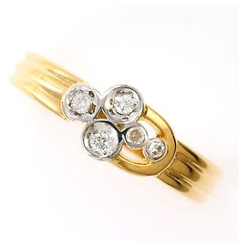 Autre Marque Anillo alianza de platino PT900 y oro amarillo de 18K