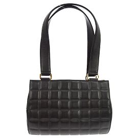 Chanel Chocolate Bar Barrel Quilted Leather Small