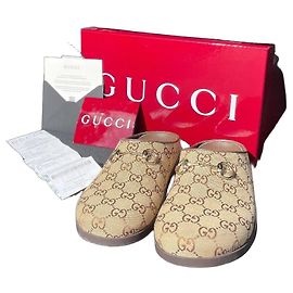 Mules Gucci GG Supreme in tela