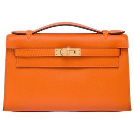 Hermès Borsa HERMES Kelly Mini in Pelle Arancione - 103959