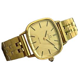 Reloj Omega De Ville chapado en oro