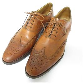 Autre Marque Sapatos de atacadores em pele Wingtip Santoni