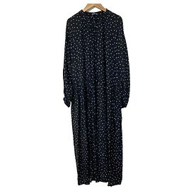 Autre Marque Vestido largo con estampado de lunares KUBO SAN MADE