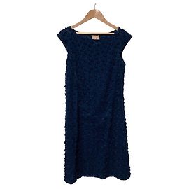 Autre Marque Sybilla transparentes Kleid mit Blumenstickerei