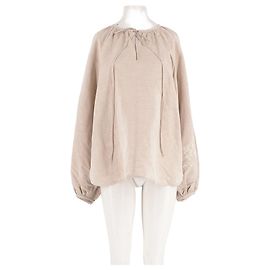 Autre Marque Top holgado beige de viscosa GUNIA