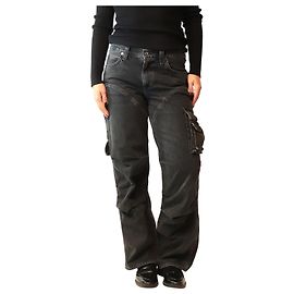 Agolde Jeans utility Risha nero lavato - size UK 10