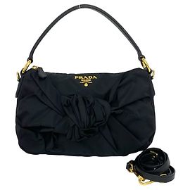 Prada Tessuto Pocono Black Handbag