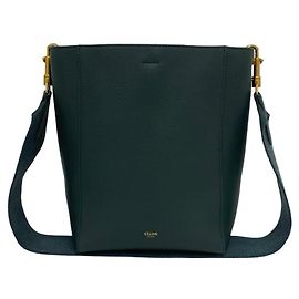Céline Bolso bucket Celine Sangle de piel grabada