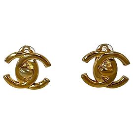 Orecchini a clip Chanel Vintage Coco Mark Gold