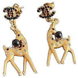 Chanel Cerf Hängeohrringe