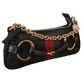 Gucci Horsebit by Tom Ford Mini Portamonete in Tela Nera