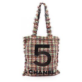 Borsa Tote Chanel No. 5 Black Multicolor