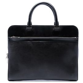 Louis Vuitton Black Epi Bassano GM