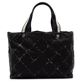 Sacola Chanel Black Old Travel Line Nylon