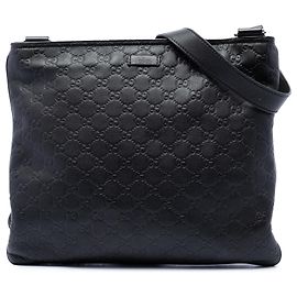 Borsa a tracolla Gucci Black Guccissima