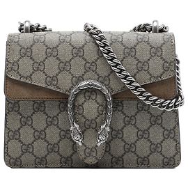 Gucci Beige Small GG Supreme Dionysus Crossbody