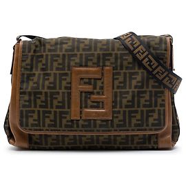 Bolso bandolera Fendi Brown Zucca Canvas FF