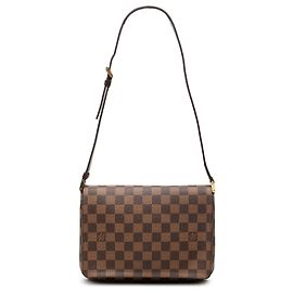 Louis Vuitton Brown Damier Ebene Musette Tango Short Strap